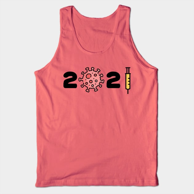 2021 New year Corona Covid Virus Syringer Tank Top by RedCrunch